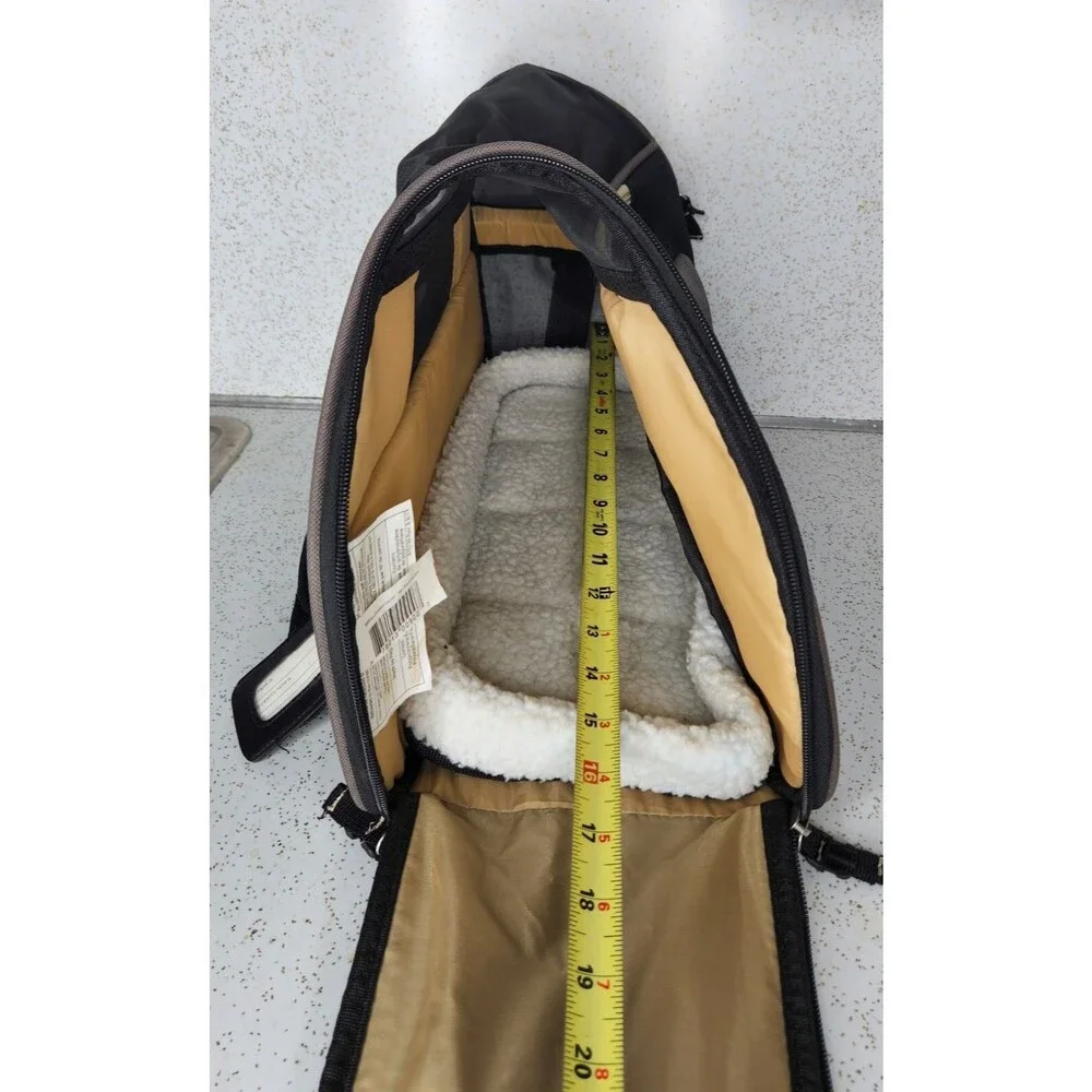 Bergan Comfort Carrier Bag Airline Approved Small Pets Dog/Cat Black Brown